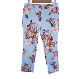 Tommy Hilfiger Floral Blue Pants Womens Size 6